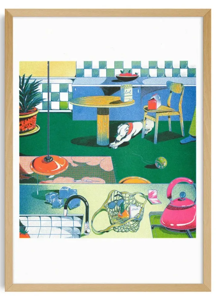 Affiche Quad Quad Room 12 x 17po B. Panicha Kiblind Atelier