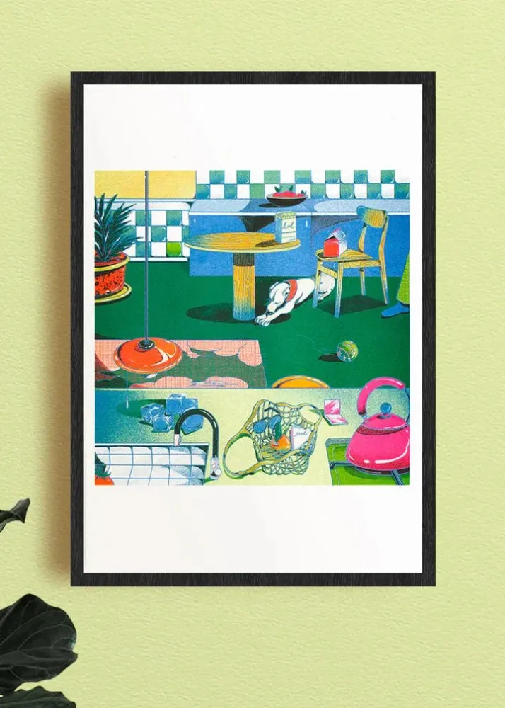 Affiche Quad Quad Room 12 x 17po B. Panicha Kiblind Atelier