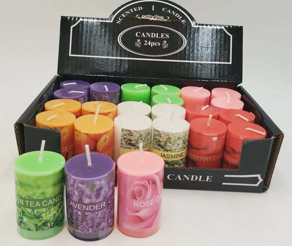24 MINI VELAS DE FRUTAS/FLORES Kitchen Depot