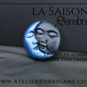Décoration Autel Lune Noire et Lune Croissante Korrigane