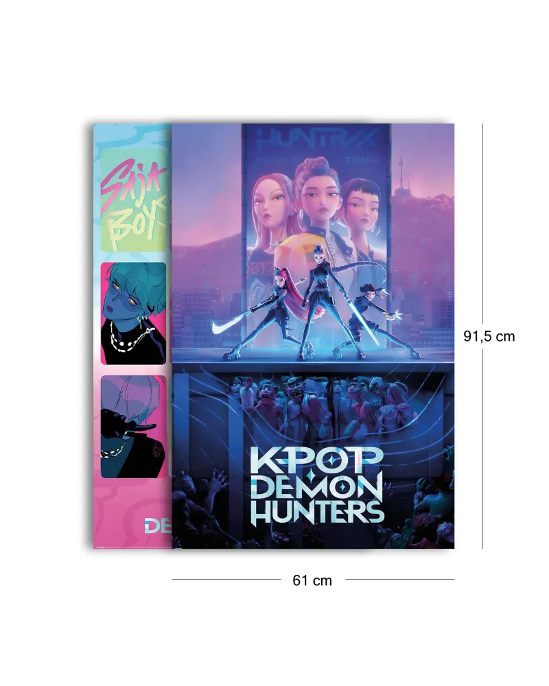 K-Pop Demon Hunters Poster Set Huntrix & Saja Boys
