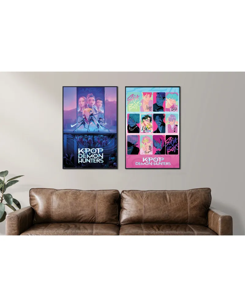 K-Pop Demon Hunters Poster Set Huntrix & Saja Boys