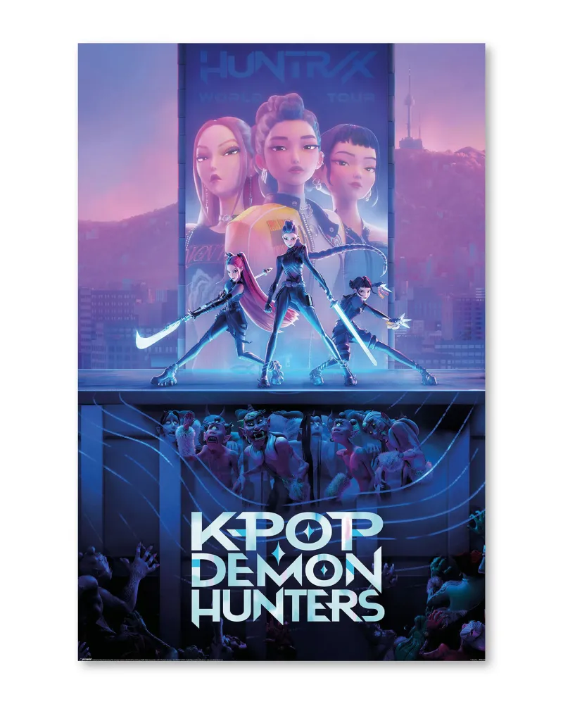 K-Pop Demon Hunters Poster Set Huntrix & Saja Boys