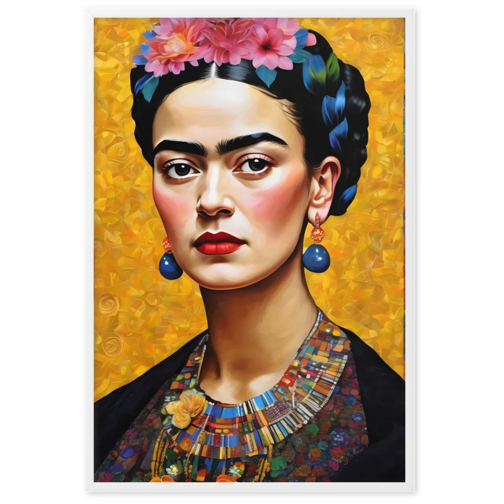 Affiche - Frida Kahlo à la manière de Gustav Klimt Kuratoren von artlia