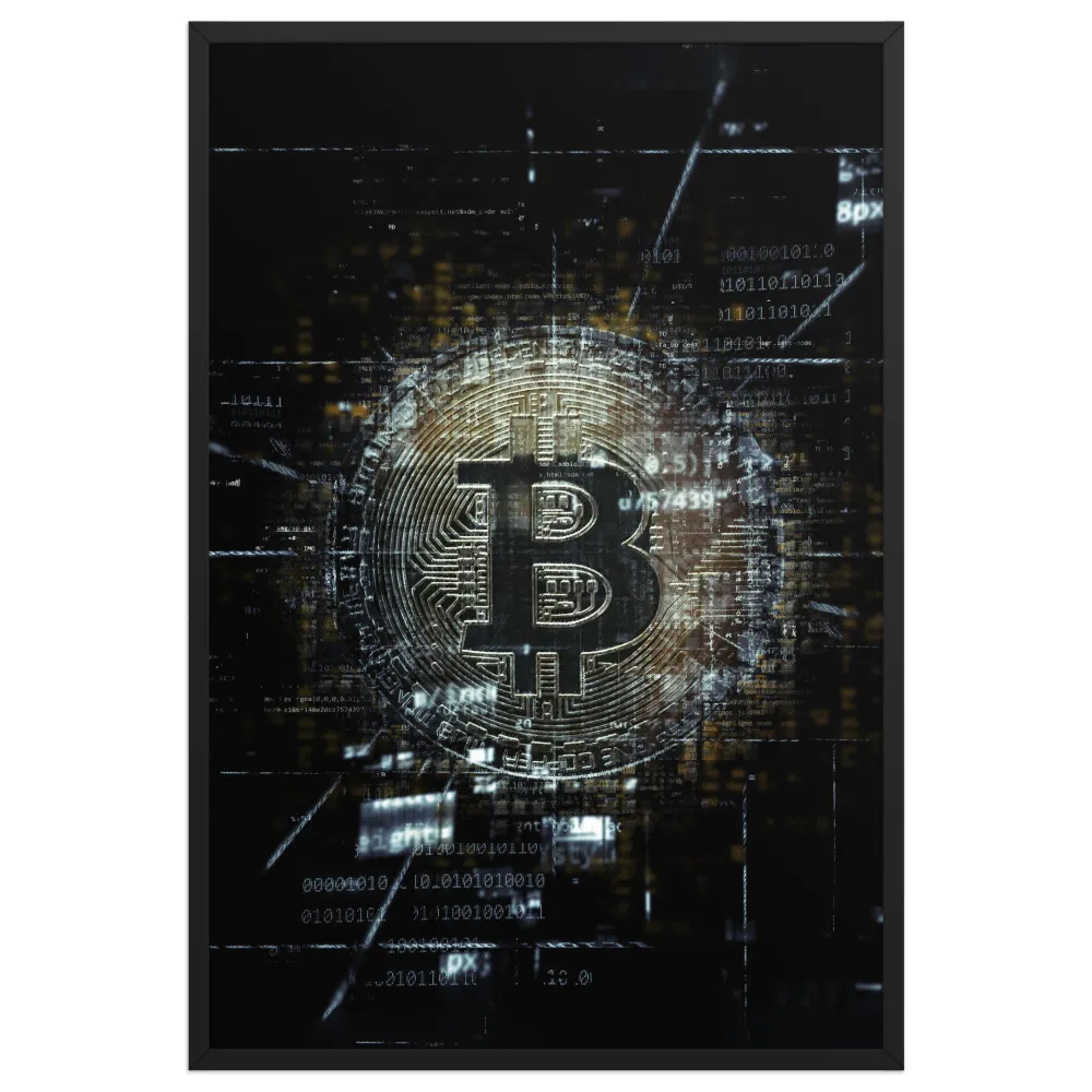 Affiche - Matrice Bitcoin Kuratoren von artlia