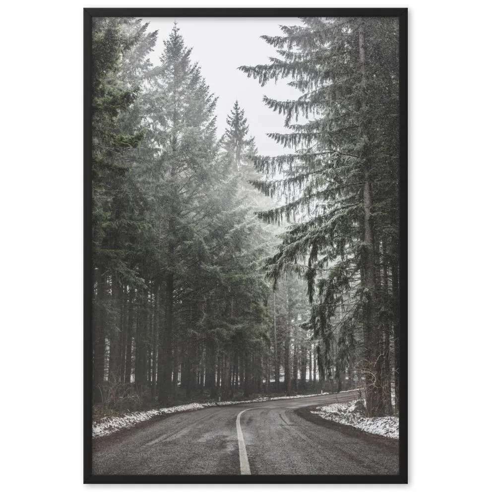 Paysage de neige 6 - Affiche encadrée Kuratoren von artlia