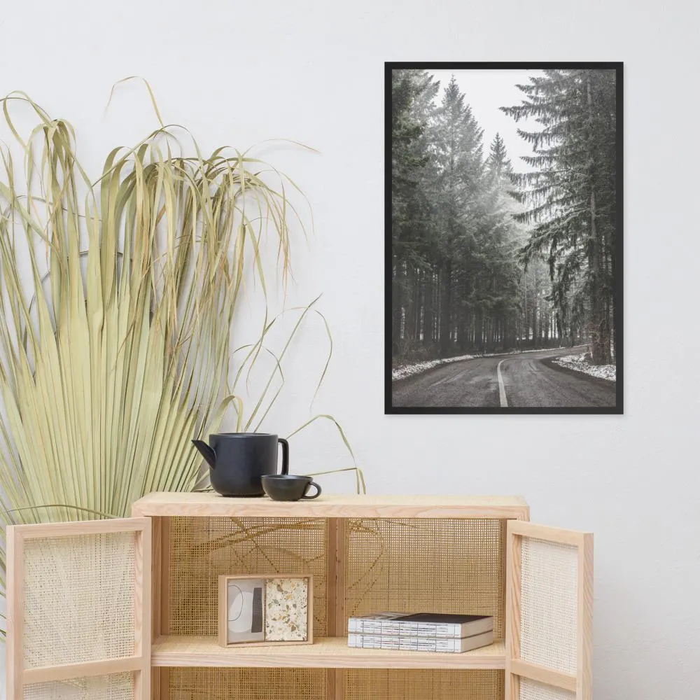 Paysage de neige 6 - Affiche encadrée Kuratoren von artlia