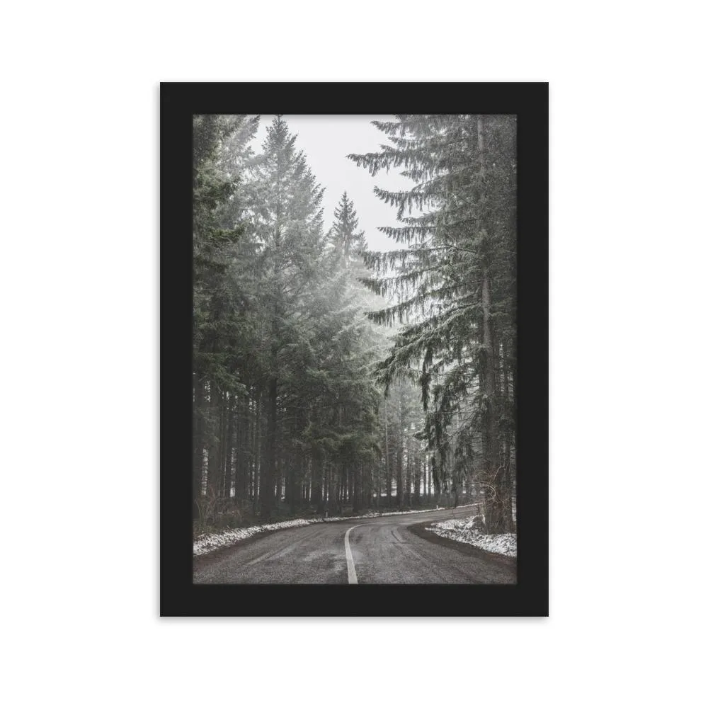 Paysage de neige 6 - Affiche encadrée Kuratoren von artlia