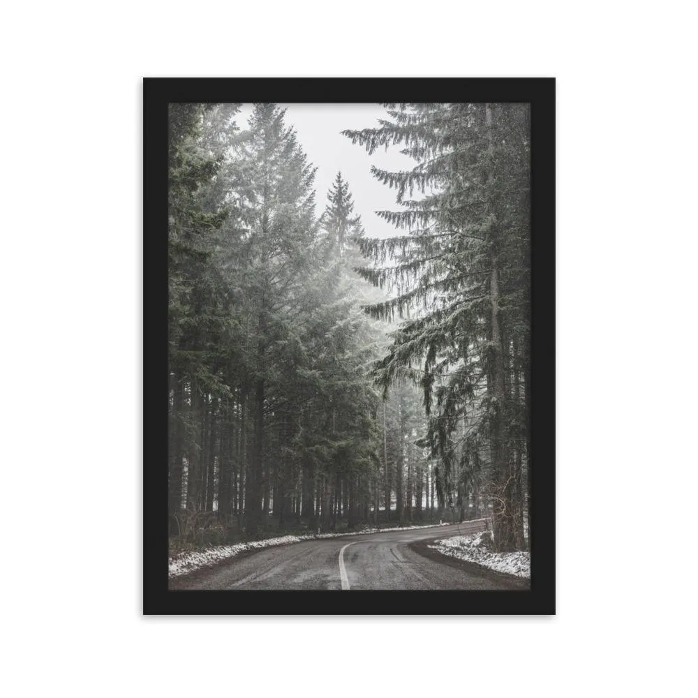 Paysage de neige 6 - Affiche encadrée Kuratoren von artlia