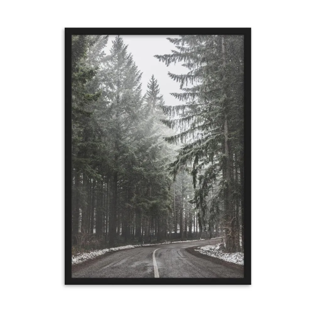 Paysage de neige 6 - Affiche encadrée Kuratoren von artlia