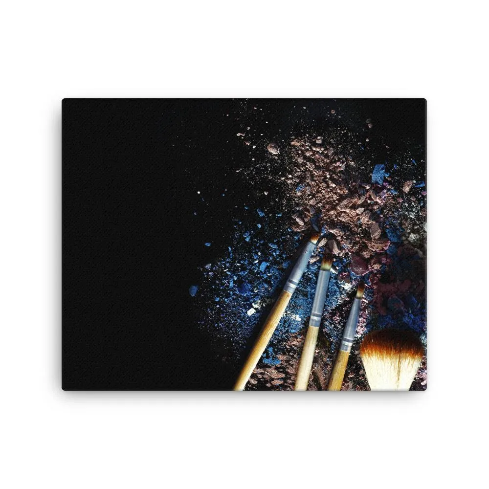 Pinceaux sur fond noir - toile Kuratoren von artlia