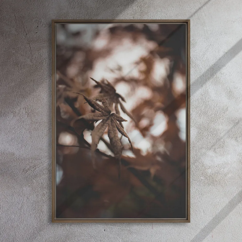 Toile - Feuilles d'automne - un moment dans la nature Kuratoren von artlia