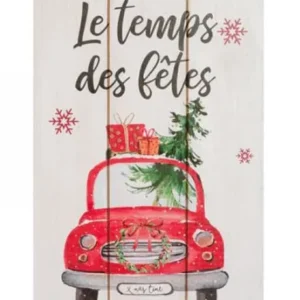 Plaque Murale "Le temps des fêtes! La boutique Zagaju & cie