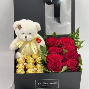Boîte Amour Chéri - F1412 La Fleuraison