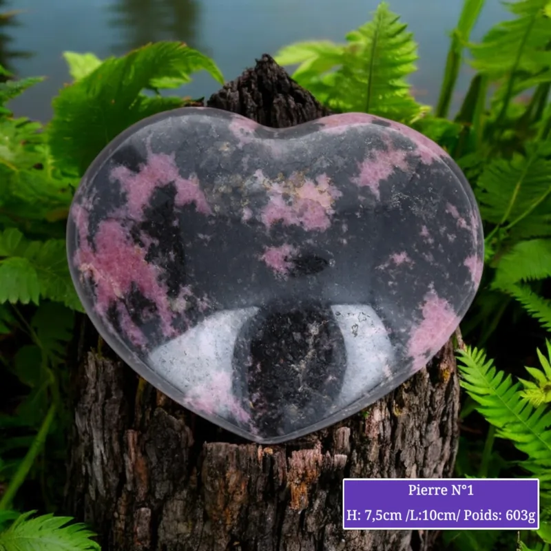 Cœur en Rhodonite La Pierre Fr