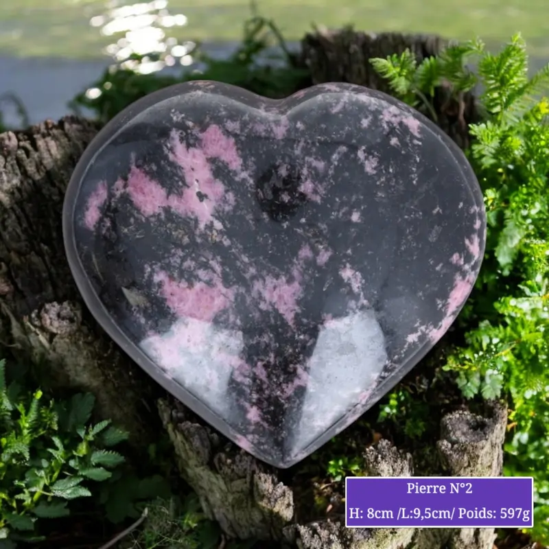 Cœur en Rhodonite La Pierre Fr