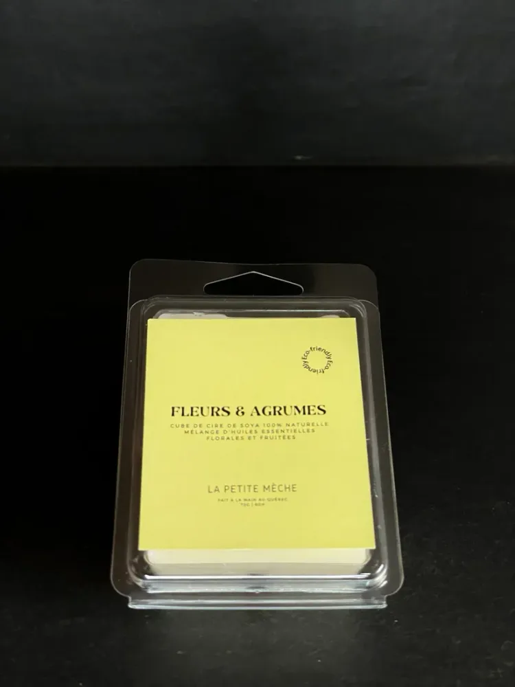 Cube De Cire Fleurs & Agrumes Lapetitemèche