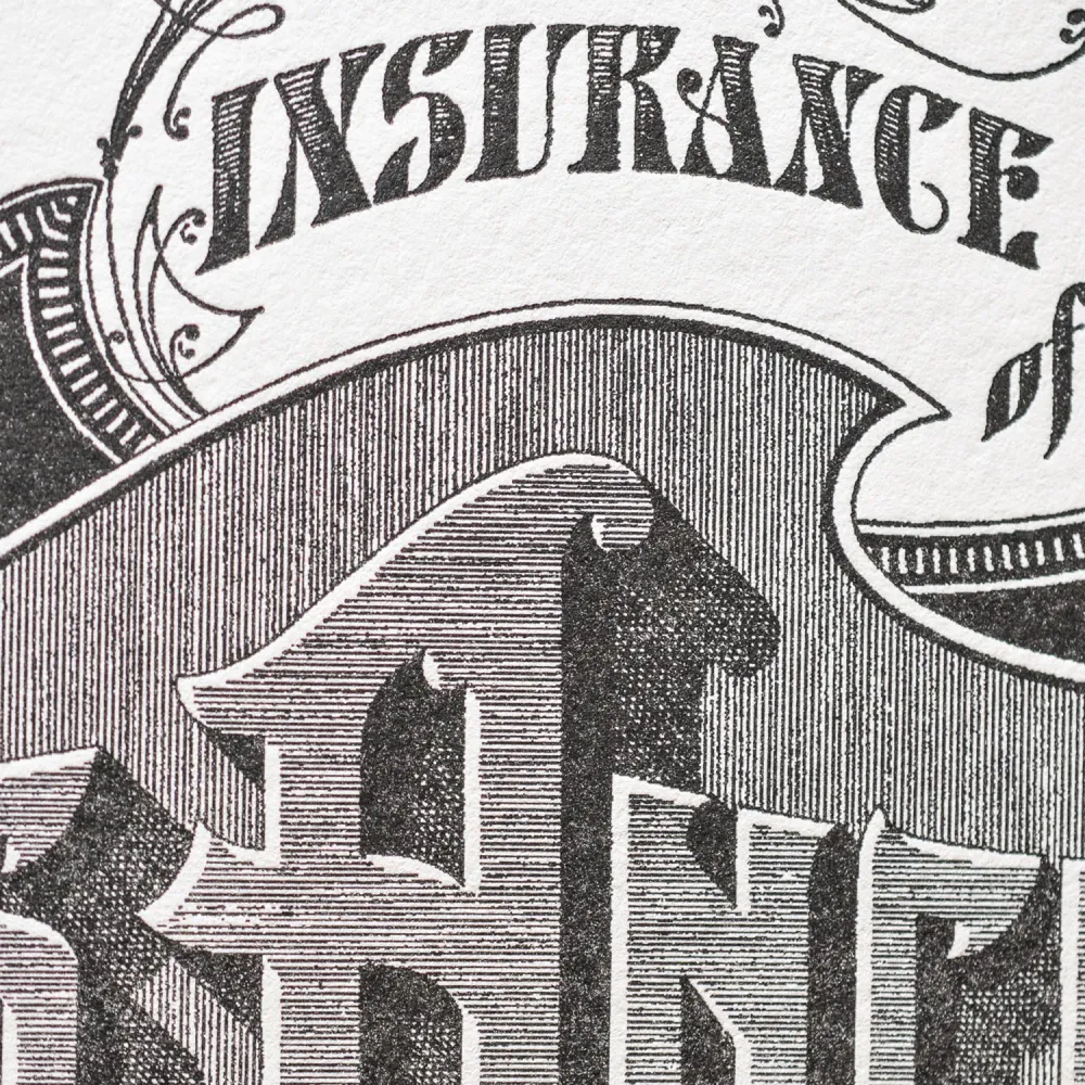 Affiche A4 Letterpress Los Angeles L'Atelier Letterpress