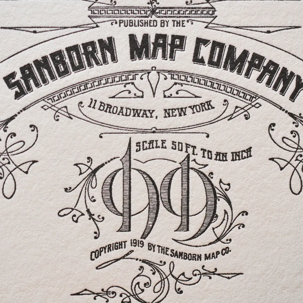 Affiche A4 Letterpress Los Angeles L'Atelier Letterpress