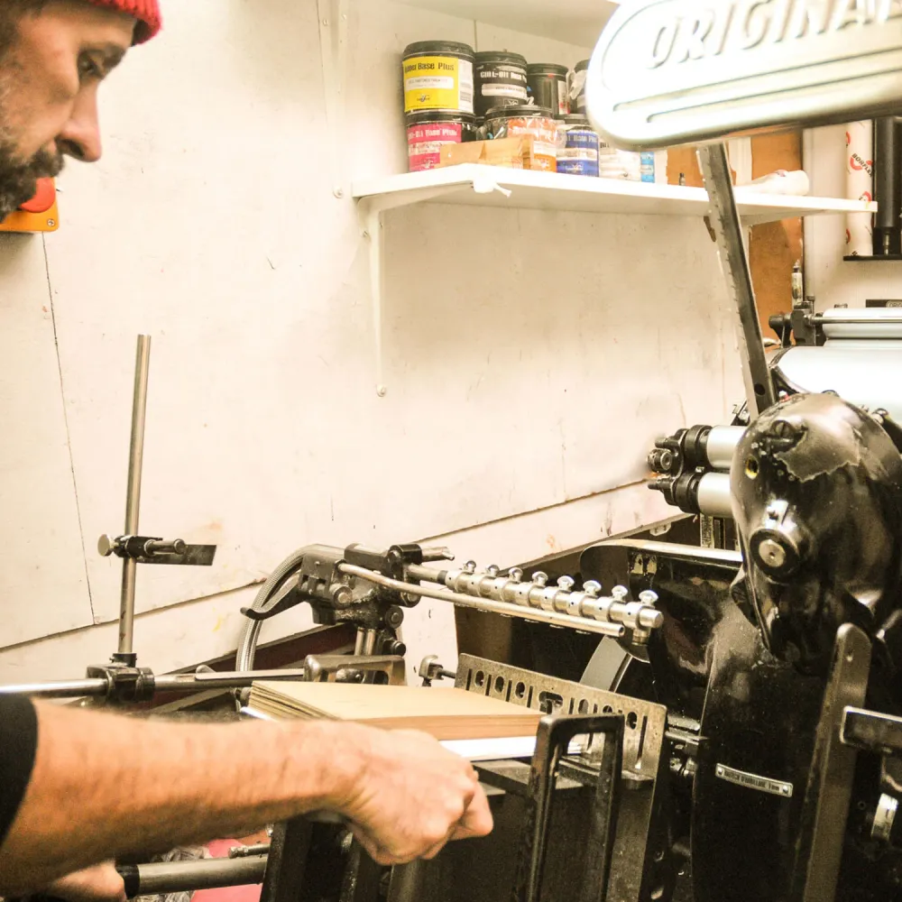 Affiche A4 Letterpress Macbeth de Verdi L'Atelier Letterpress