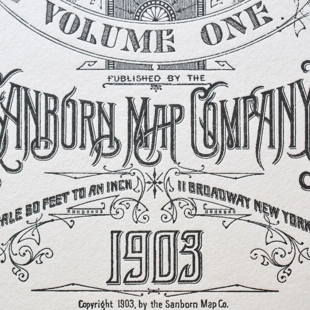 Affiche A4 Letterpress Washington L'Atelier Letterpress