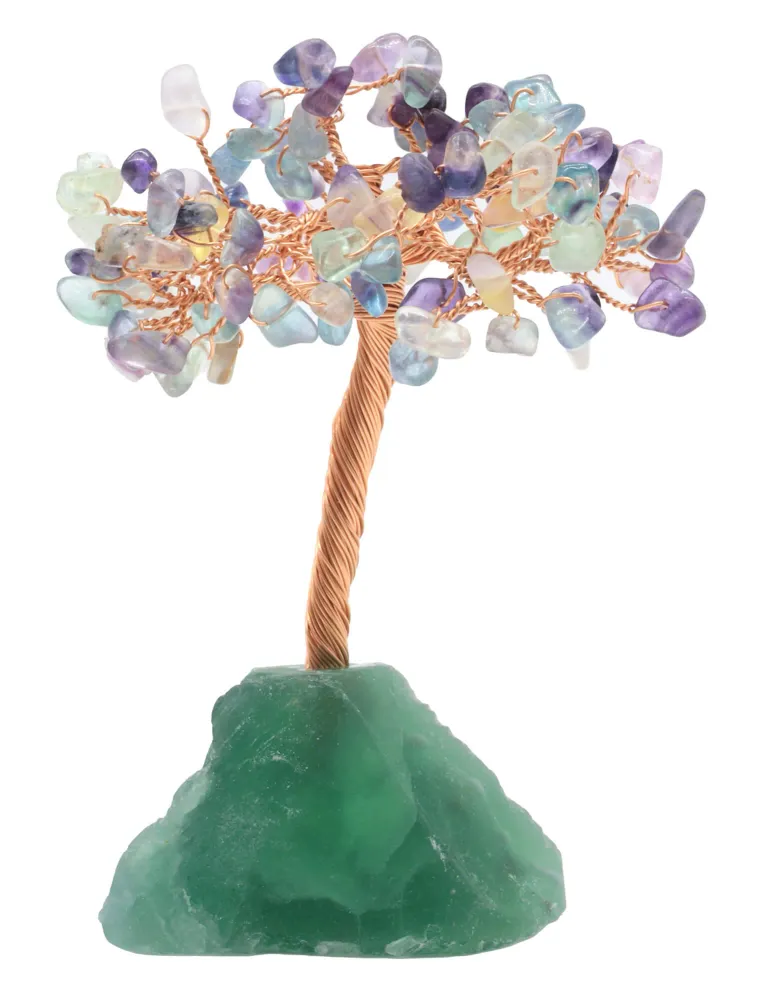 Arbre du Bonheur Fluorite base Fluorite 14cm L'AURA