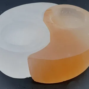 Bougeoir Sélénite Yin-Yang 11cm L'AURA