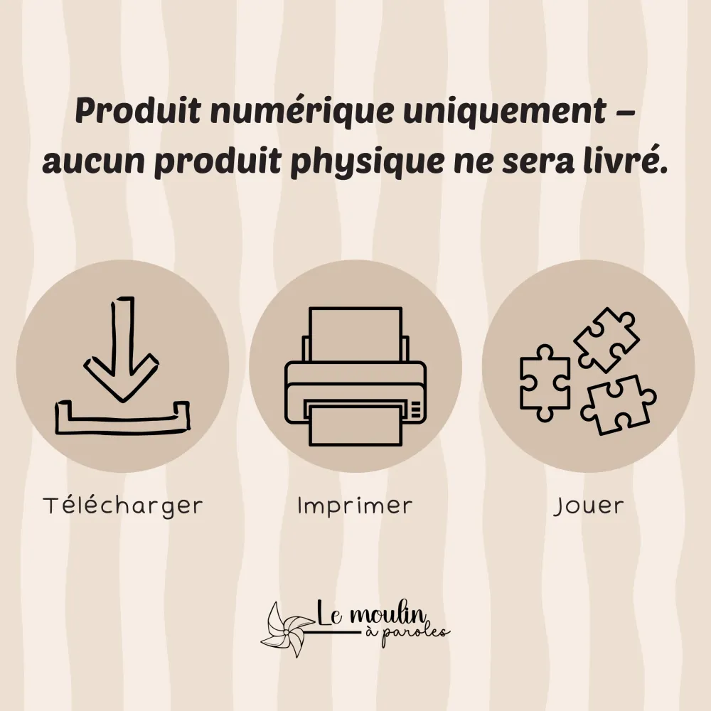 Affiche éducative - les animaux de la êt Le Moulin à Paroles