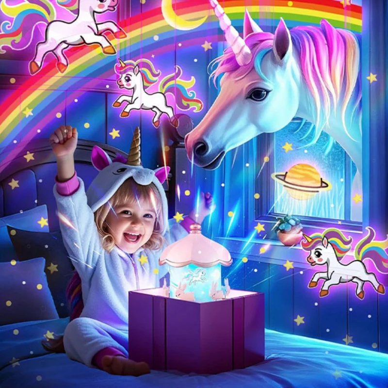 Ledsen™ BunnyProjector : Multi Film Lumière Lapine Conception Colorée Projecteur