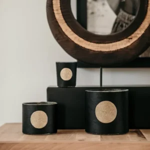 Bougie Sabra - Dana Oud - Noir Et Dorée Les Archives - Côté Bougie