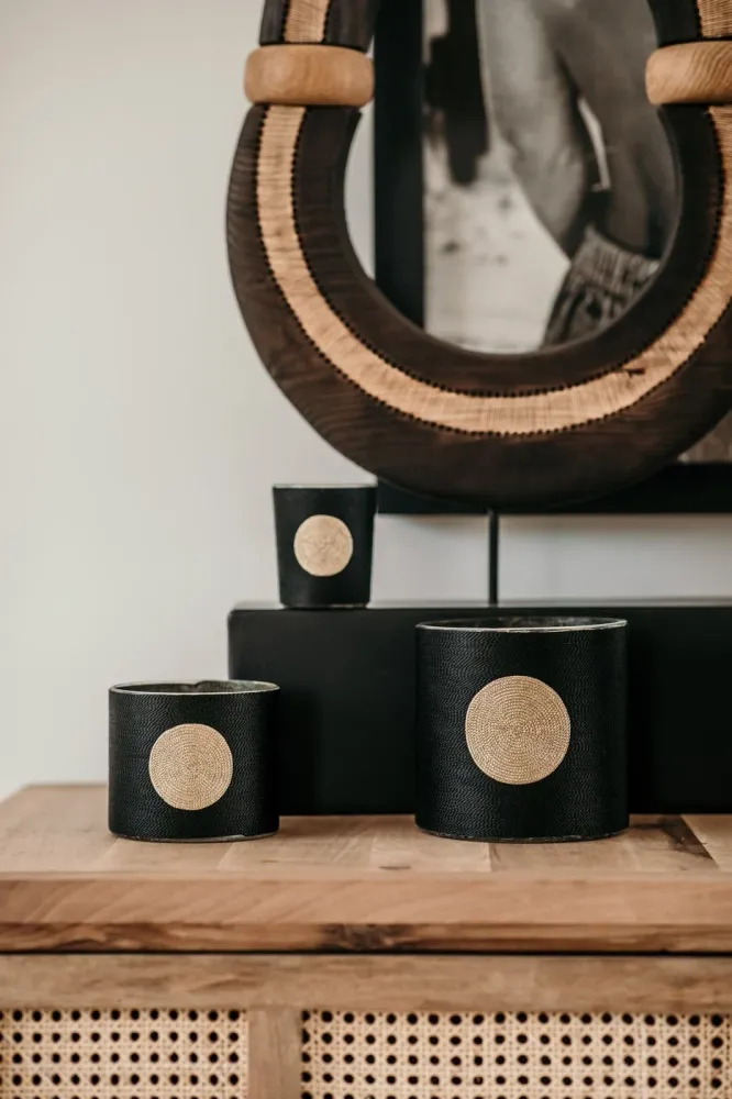 Bougie Sabra - Dana Oud - Noir Et Dorée Les Archives - Côté Bougie