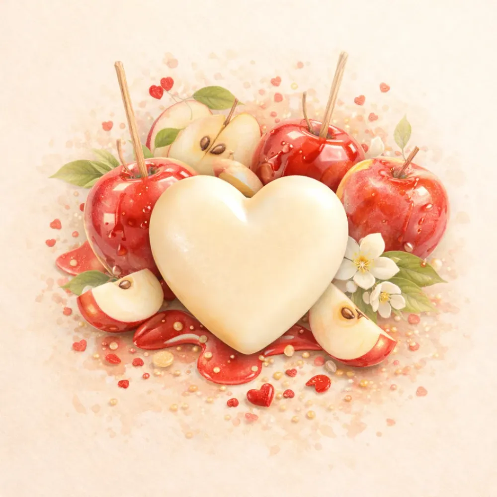 Fondant parfumé Pomme d'amour 🍎 Les bougies d'Andy
