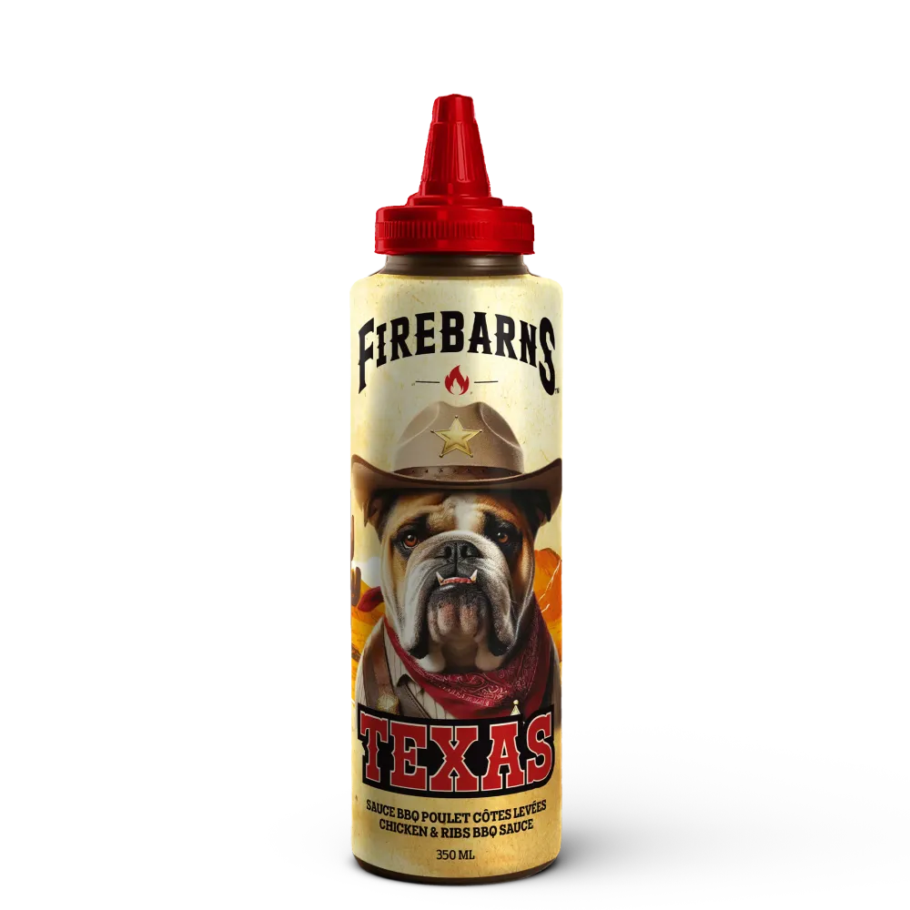 Sauce BBQ Texas 350 ml Les sauces Firebarns