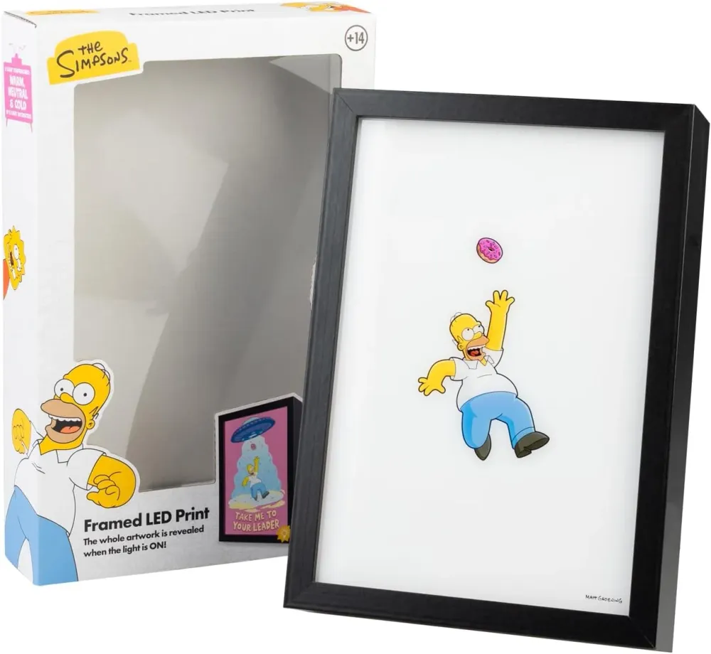 Les Simpsons Homer Image LED Lumineuse "Take Me To Your Leader"