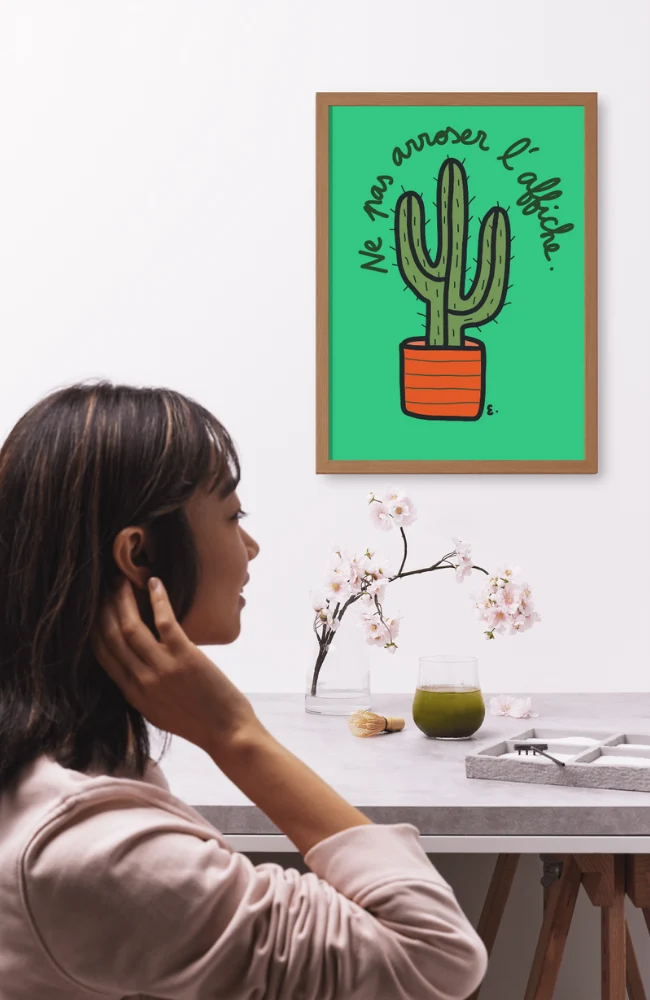Affiche cactus @lesdessinsdelo
