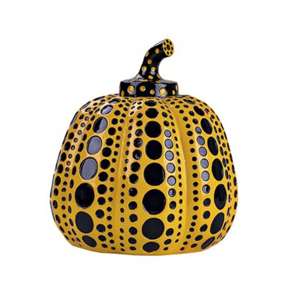 LGYKUMEG Yayoi Kusama Sculpture De Citrouille Statue Statue Ornement Botanical Jardin Décoration Artistes Modern Sculpture...