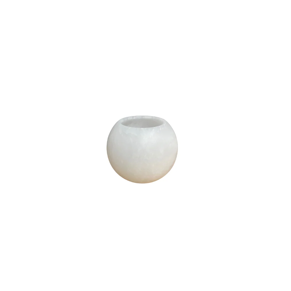 Libota Ceramics Ampoule chauffe-plat grande blanche