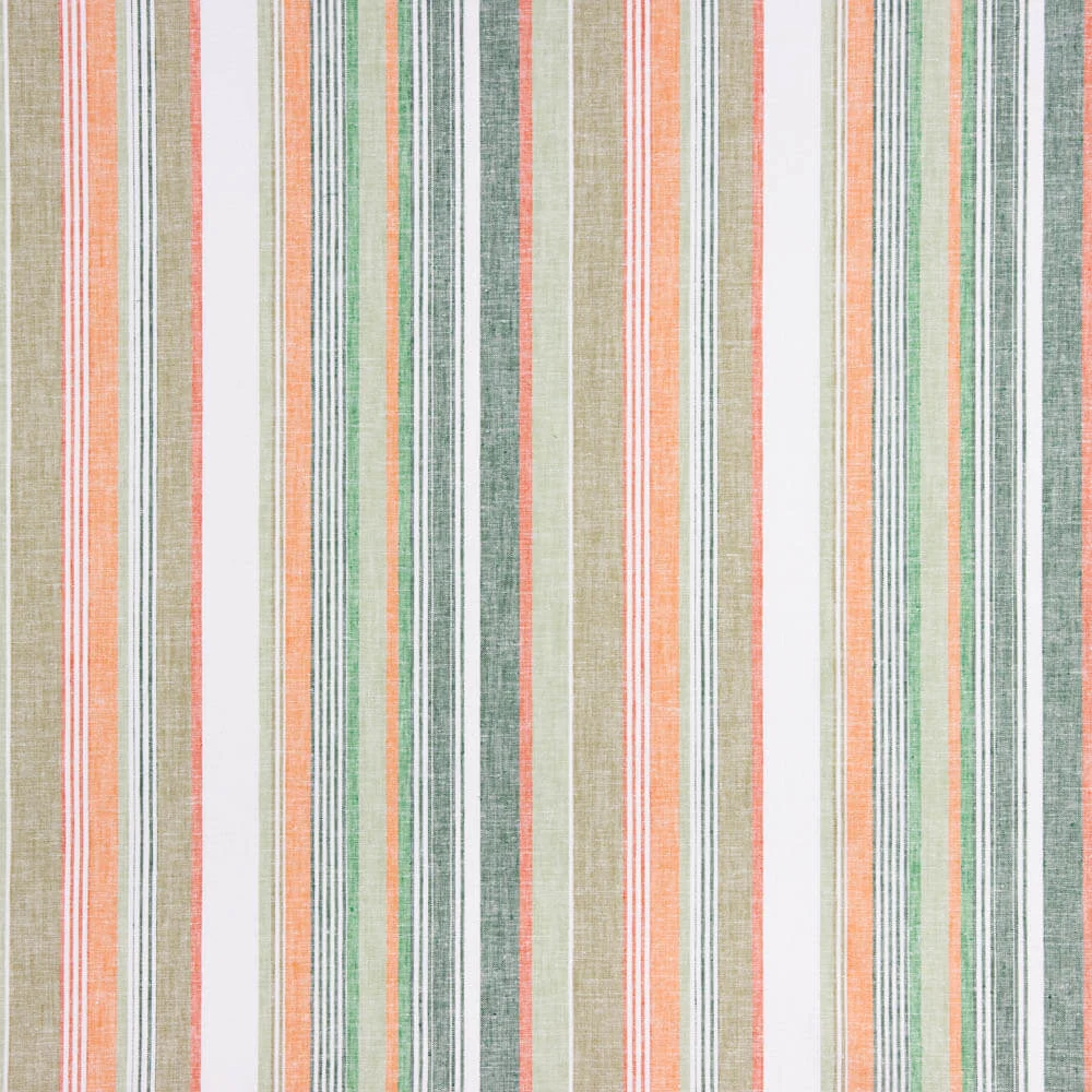 Lin Viscose Rayures Vertes