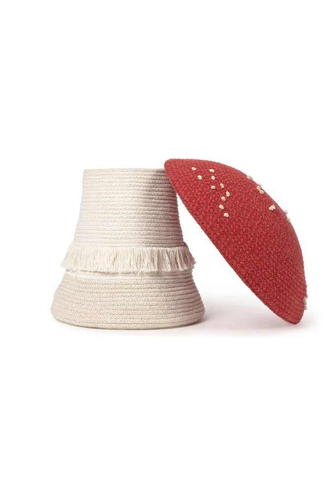Lorena Canals Mini Panier de Rangement Charlie le Poulet - 15x17x17cm