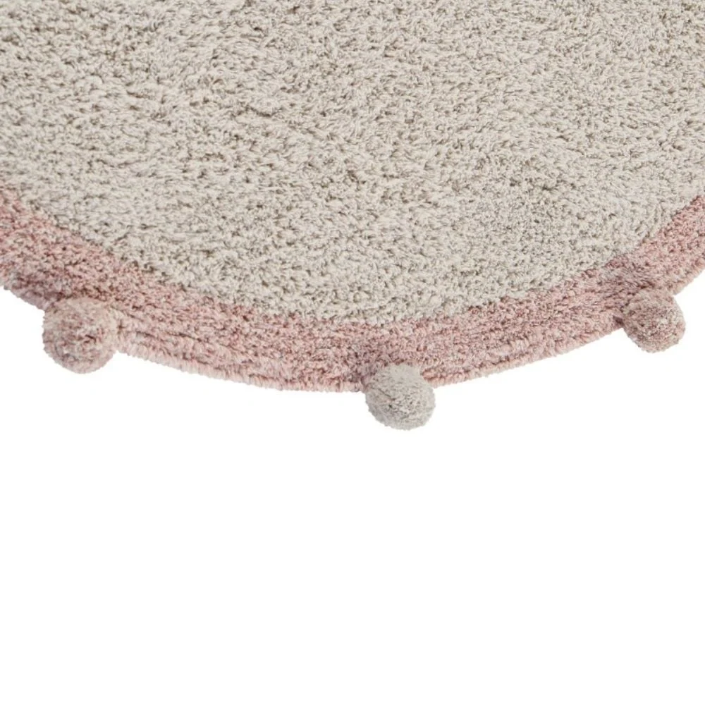 Lorena Canals Tapis enfant en coton Bubbly Vintage Nude 120cm