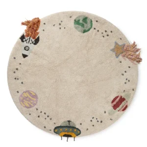 Lorena Canals Tapis lavable en coton - Animaux Canard - 95x120cm