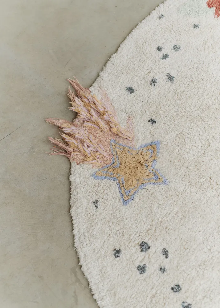 Lorena Canals Tapis lavable en coton - Animaux Canard - 95x120cm