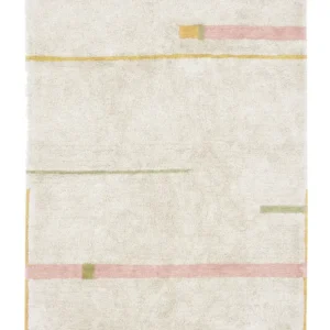 Lorena Canals Tapis lavable en coton - Lanes Vintage Nude - 140x200cm