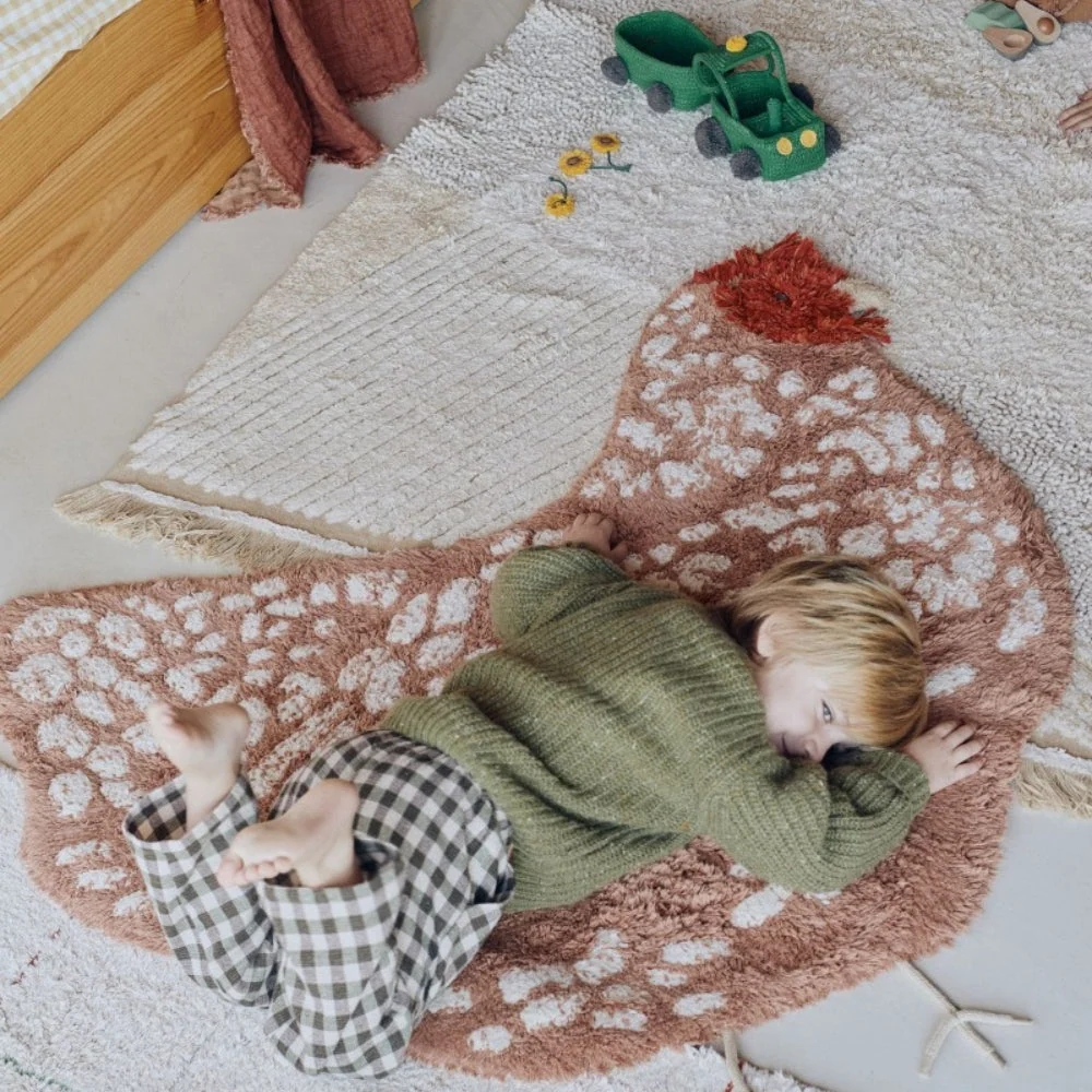 Lorena Canals Tapis de poule pour enfants 110x100 cm