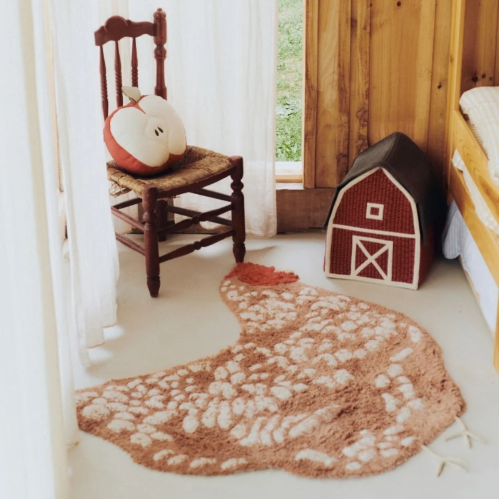 Lorena Canals Tapis de poule pour enfants 110x100 cm