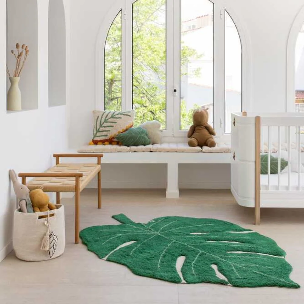 Lorena Canals Tapis pour enfants Monstera Leaf 120x160 cm