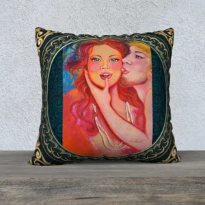 L'étoile de mon ciel ♥ Housse de coussin luxueuse style louisXVI 22 x 22
