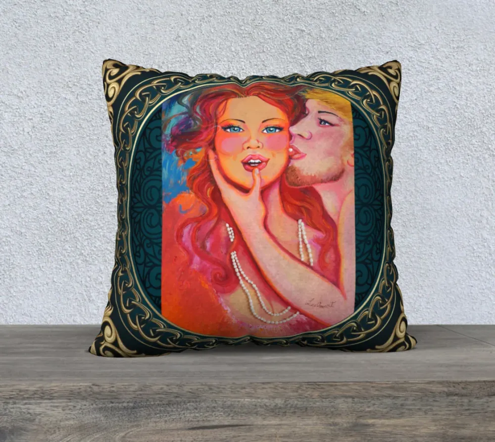 L'étoile de mon ciel ♥ Housse de coussin luxueuse style louisXVI 22 x 22