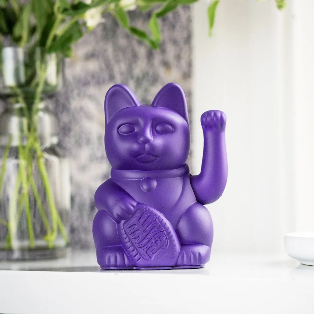 Lucky Cat Maneki Neko Violet