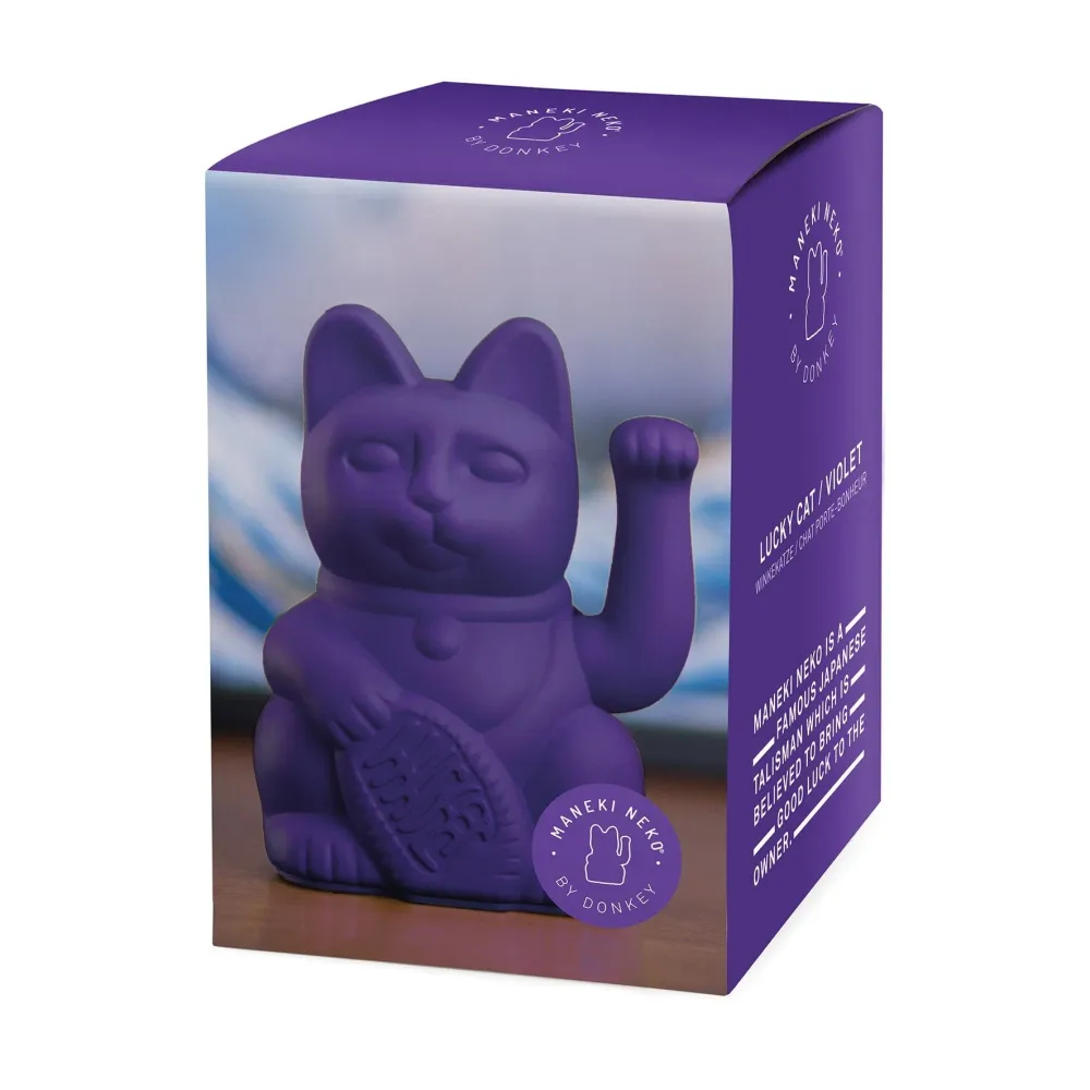 Lucky Cat Maneki Neko Violet